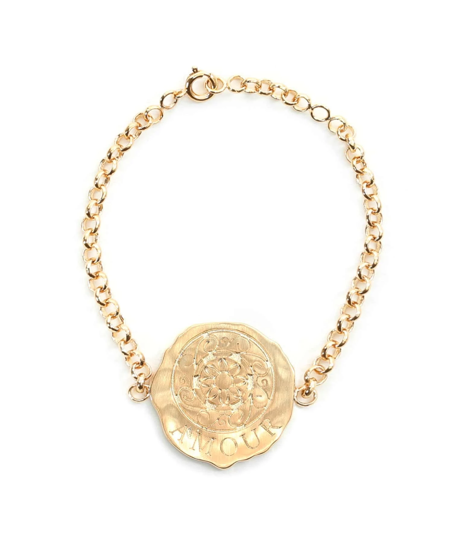 LES FÉLICITÉS Bracelet Petite Médaille Amour 1 LES FÉLICITÉS Bracelet Petite Médaille Amour