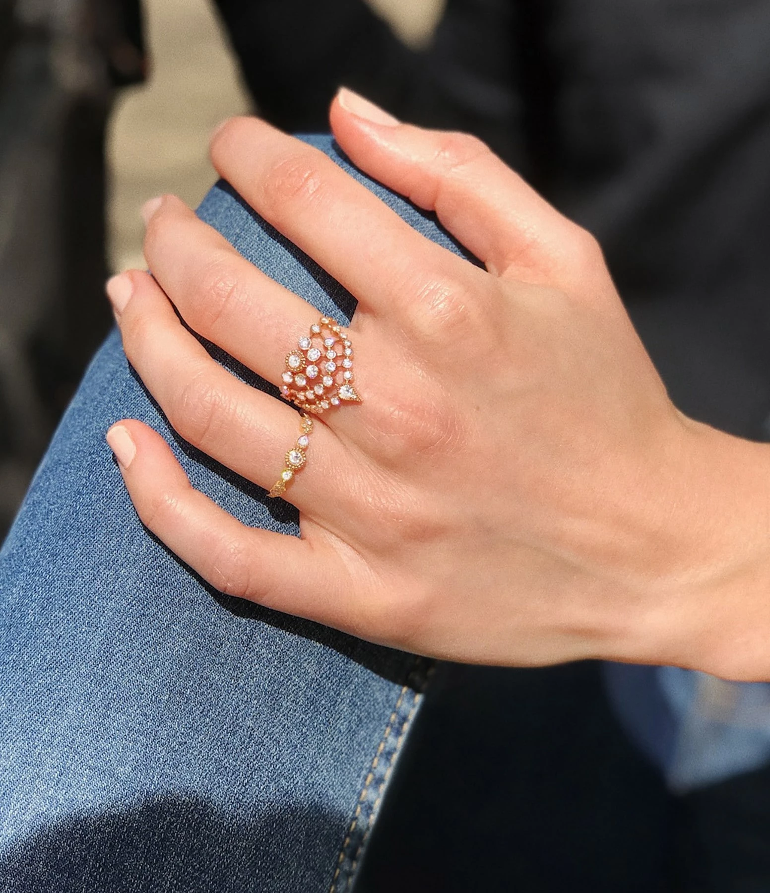 STONE PARIS Bague Simple Swan Or Diamants 6 STONE PARIS Bague Simple Swan Or Diamants – Image 6