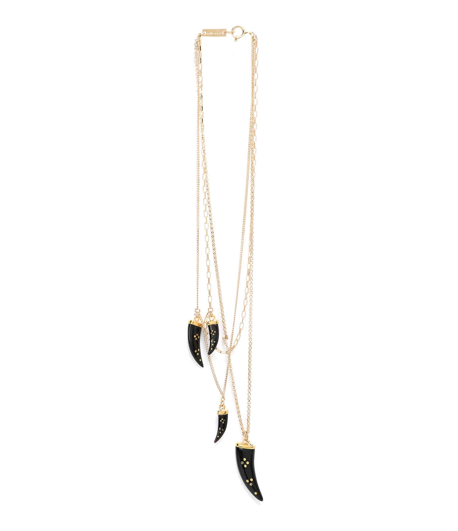 Isabel Marant Collier Aimable 4 Cornes Buffle Noir 2 Isabel Marant Collier Aimable 4 Cornes Buffle Noir – Image 2