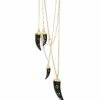 Isabel Marant Collier Aimable 4 Cornes Buffle Noir