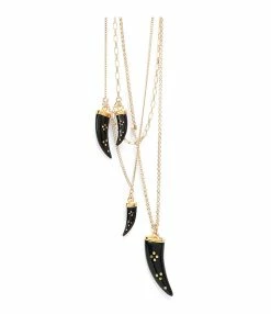 Isabel Marant Collier Aimable 4 Cornes Buffle Noir