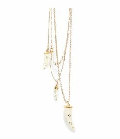 Isabel Marant Collier Aimable 4 Cornes Buffle Écru