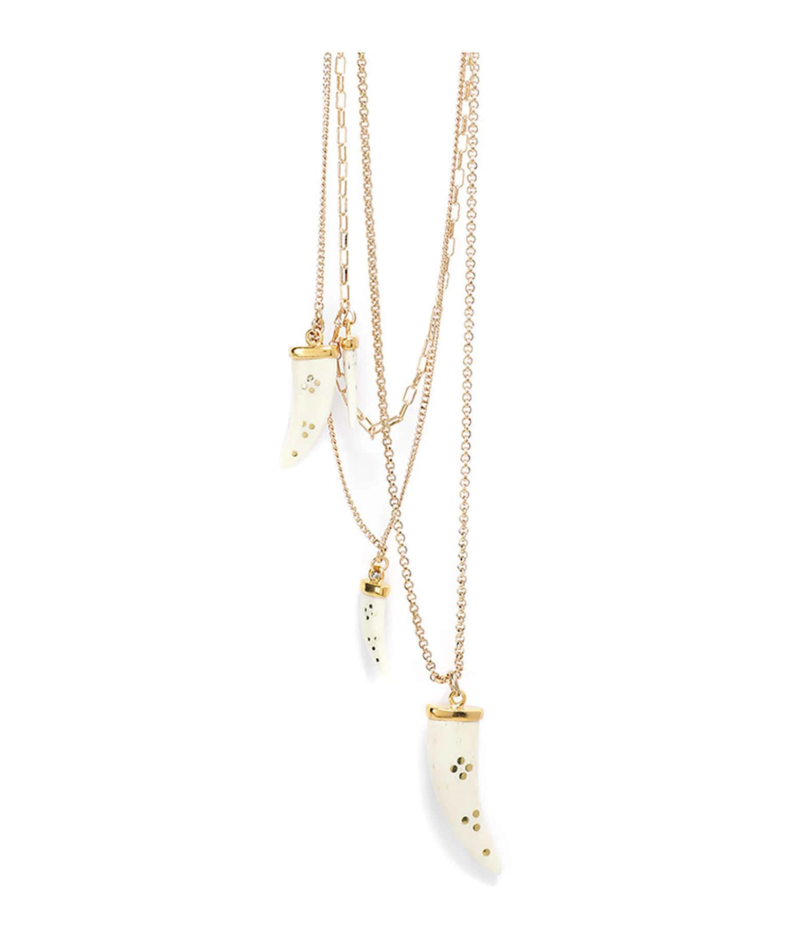 Isabel Marant Collier Aimable 4 Cornes Buffle Écru 1 Isabel Marant Collier Aimable 4 Cornes Buffle Écru