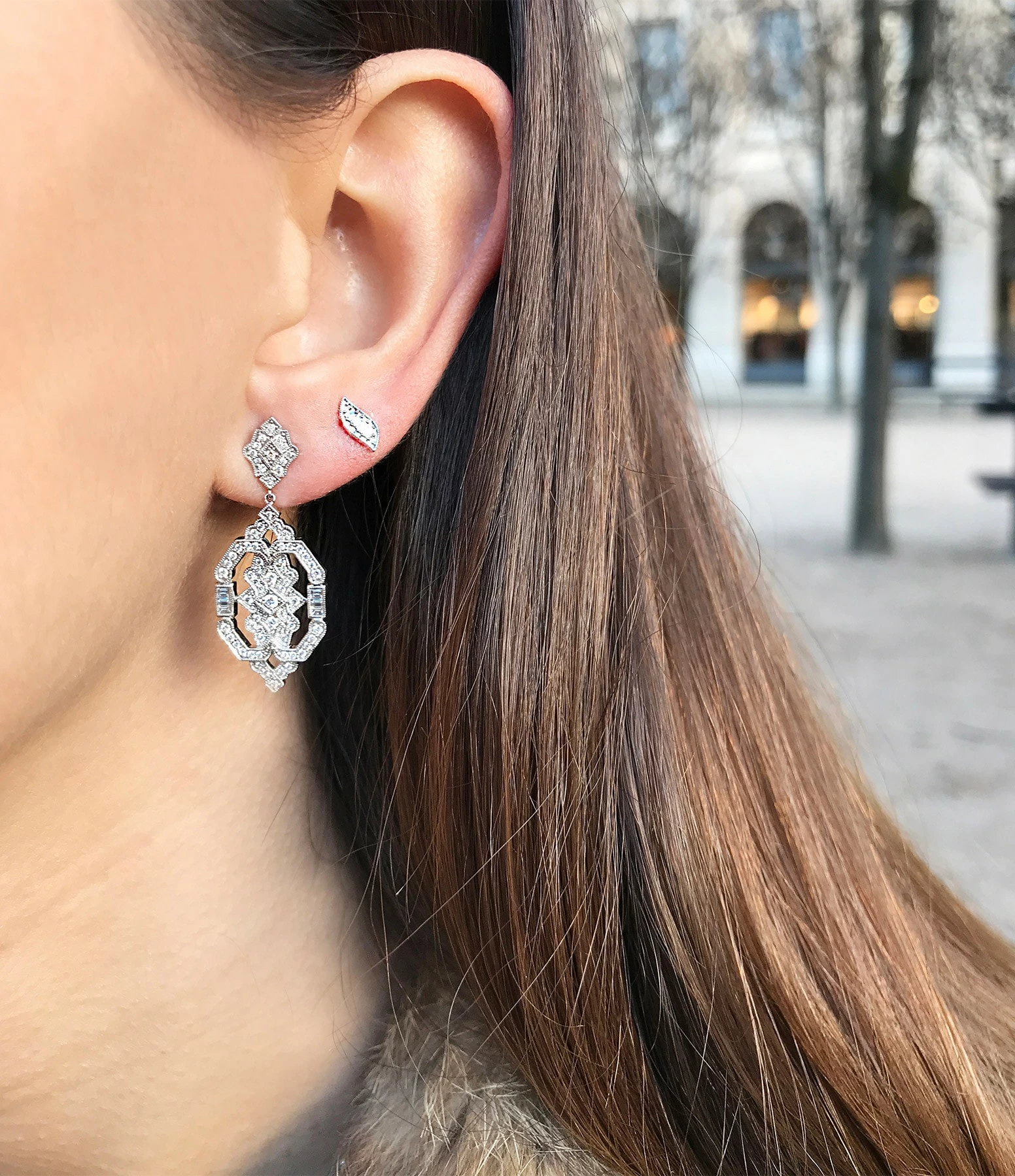 STONE PARIS Boucles D'oreilles Garbo Or Diamants 5 STONE PARIS Boucles D'oreilles Garbo Or Diamants – Image 5