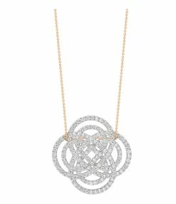Ginette NY Collier Purity Baby Or Rose Diamants