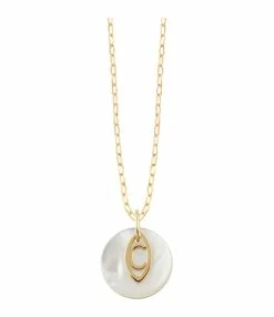 CHARLET Collier Iris Médaille Nacre Or Jaune