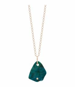 Ginette NY Collier Jala GM Chrysocolle Or Rose