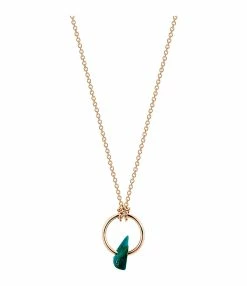 Ginette NY Collier Tiny Jala Chrysocolle Or Rose