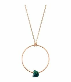 Ginette NY Collier Baby Jala Chrysocolle Or Rose