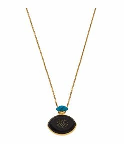 LES FÉLICITÉS Collier Le Kodo Ébène Turquoise