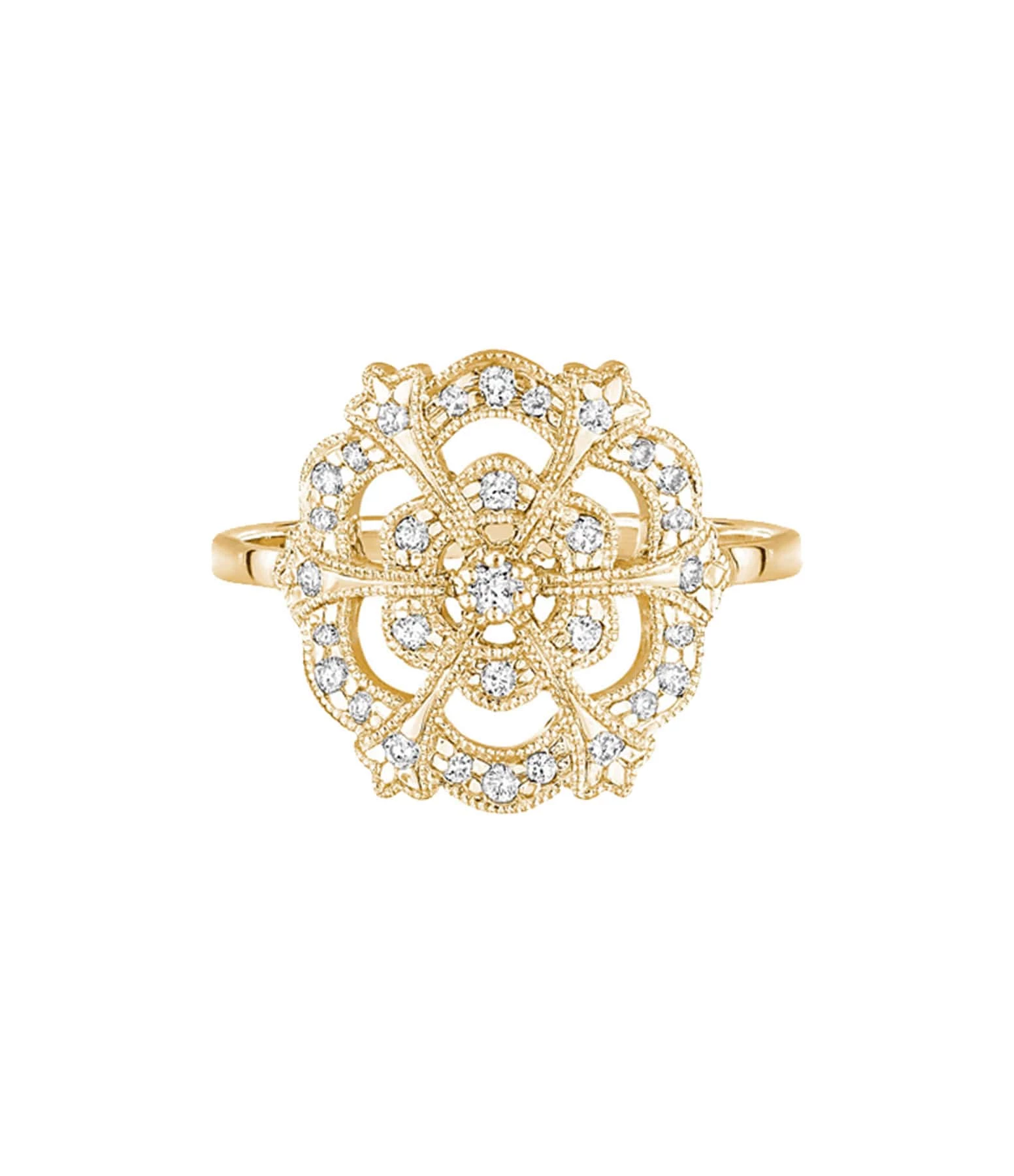 STONE PARIS Bague Lace Or Diamants 2 STONE PARIS Bague Lace Or Diamants – Image 2