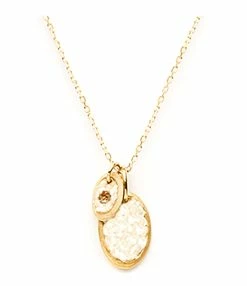 LSONGE Collier Lakota Médailles Nacre Doré