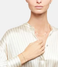 LA BRUNE & LA BLONDE Bracelet Confetti 7 Rainbow Rubis Saphir Tsavorite Améthyste Or Jaune -COLLIERS Shop lblbb look20191028 181