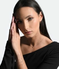 LA BRUNE & LA BLONDE Bracelet 360° Diamant Brillant 0,07 Or Blanc 5 LA BRUNE & LA BLONDE Bracelet 360° Diamant Brillant 0,07 Or Blanc -COLLIERS Shop lblbb look20221201 199