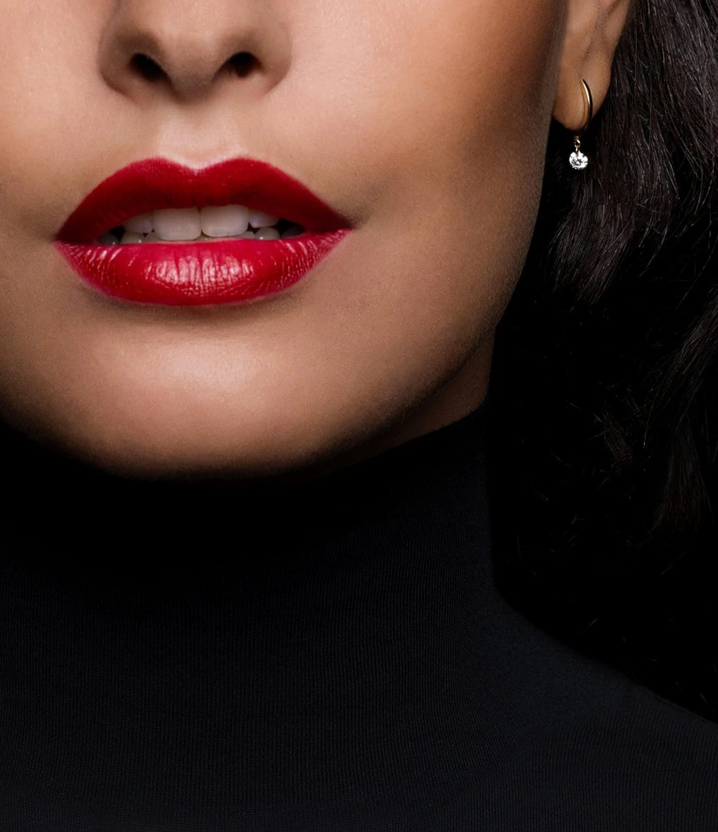 LA BRUNE & LA BLONDE Mini Créoles 360° Diamant Brillant Or Jaune 4 LA BRUNE & LA BLONDE Mini Créoles 360° Diamant Brillant Or Jaune – Image 4