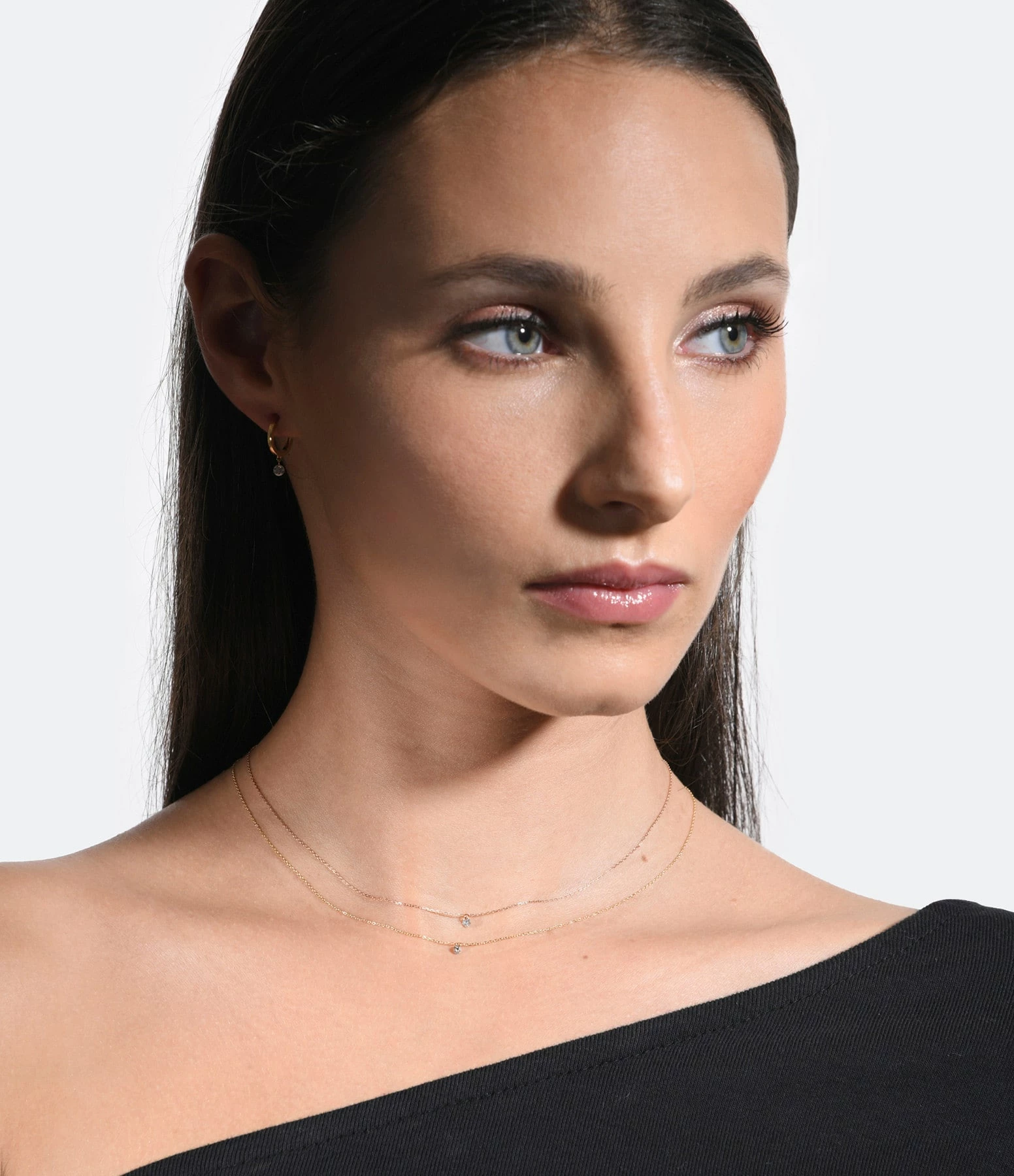 LA BRUNE & LA BLONDE Collier 360° Diamant Brillant 0,10 Or Jaune 4 LA BRUNE & LA BLONDE Collier 360° Diamant Brillant 0,10 Or Jaune – Image 4