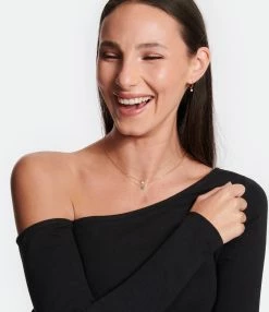 LA BRUNE & LA BLONDE Collier 360° Diamant Brillant 0,20 Or Jaune -COLLIERS Shop lblbp look20221201 369