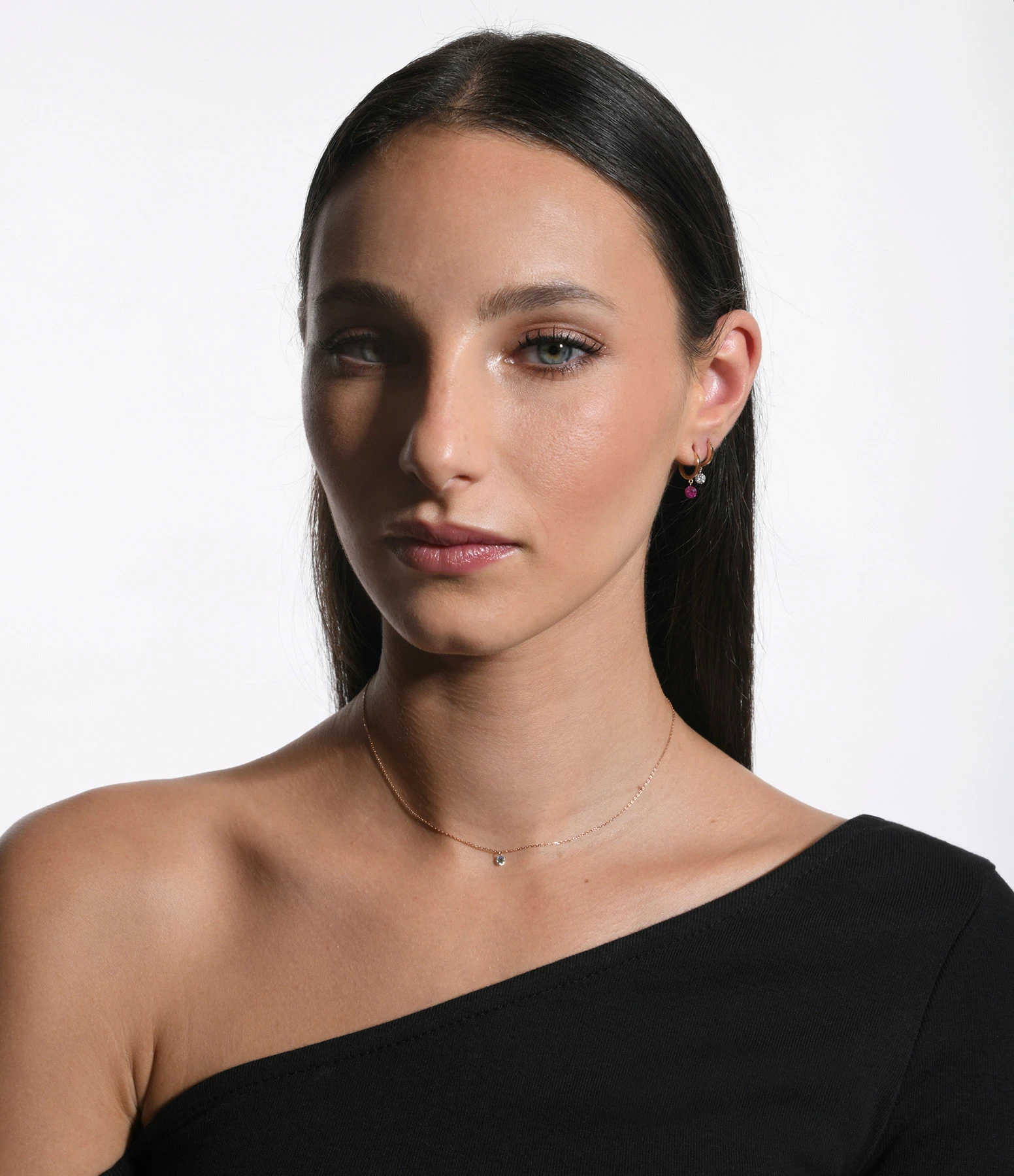 LA BRUNE & LA BLONDE Collier 360° Diamant Brillant 0,20 Or Rose 4 LA BRUNE & LA BLONDE Collier 360° Diamant Brillant 0,20 Or Rose – Image 4