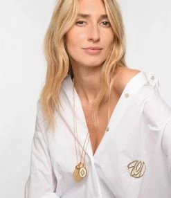 LES FÉLICITÉS Coffret Moyen Médaillon Petite Sphère 7 Pierres De Protection -COLLIERS Shop lesfe look20230113 209