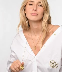 LES FÉLICITÉS Collier Soleil Nacre Blanche -COLLIERS Shop lesfe look20230113 270