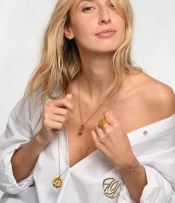 LES FÉLICITÉS Collier Soleil Nacre Blanche -COLLIERS Shop lesfe look20230113 280