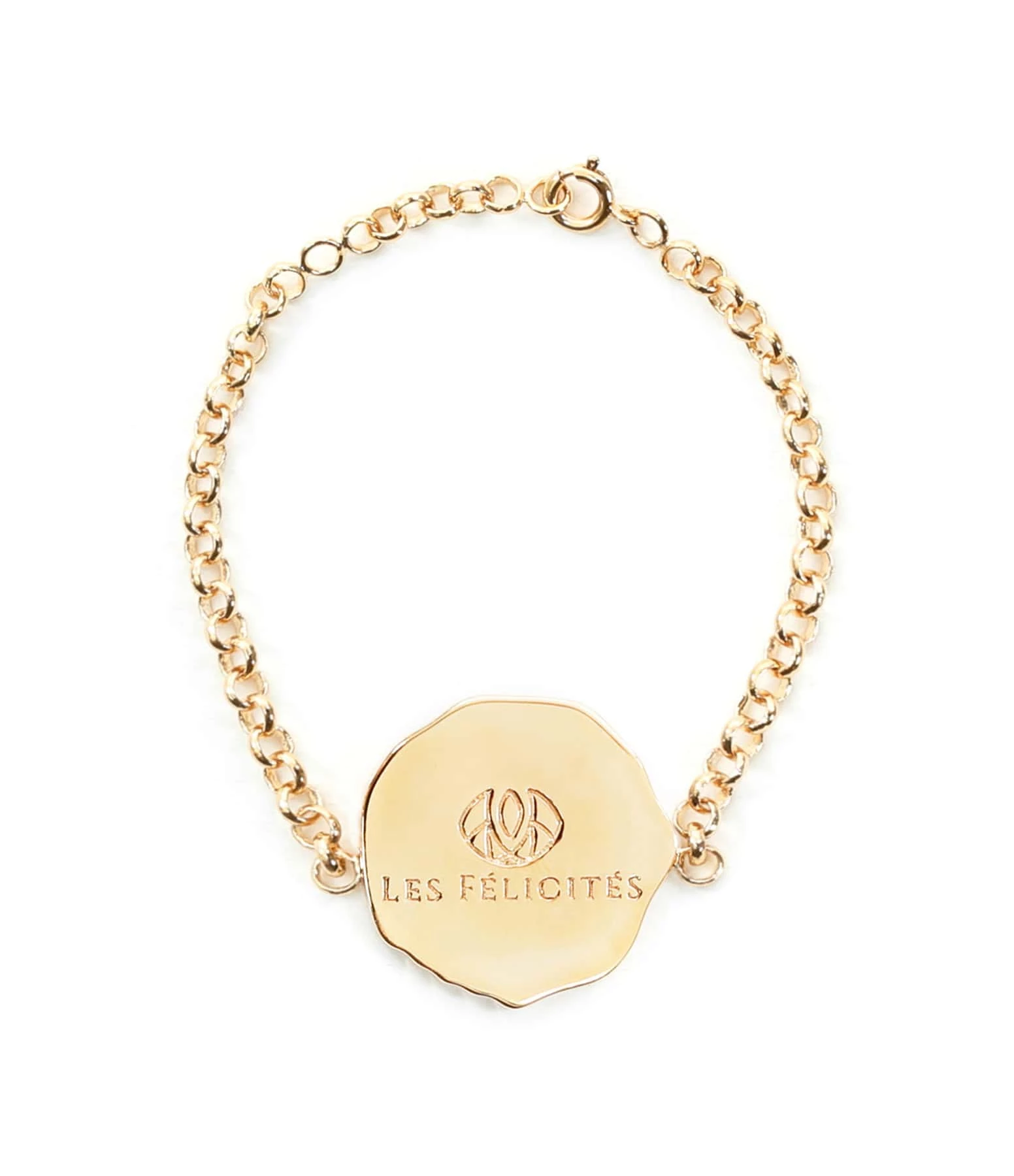 LES FÉLICITÉS Bracelet Petite Médaille Bonheur 2 LES FÉLICITÉS Bracelet Petite Médaille Bonheur – Image 2