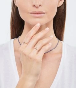 LITTLE ONES Collier Rainbow Garçon Sodalite Or Rose Diamants -COLLIERS Shop littl look20220103 64