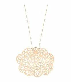 Ginette NY Collier Lotus Jumbo Or Rose