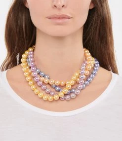 VADI JEWELS Collier Lilly Perles Cristal Violet Gold Filled -COLLIERS Shop look vic 200