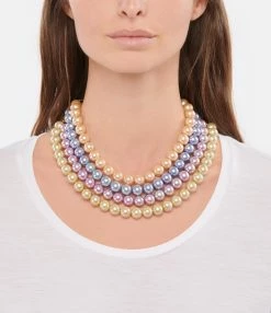 VADI JEWELS Collier Lilly Perles Cristal Bleu Gold Filled -COLLIERS Shop look vic 201poktsdroit