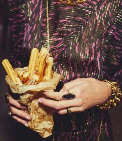 Ginette NY Bague Ellipse PM Blue Sand Stone Or Rose -COLLIERS Shop lookbookfeteforraine24 2 1