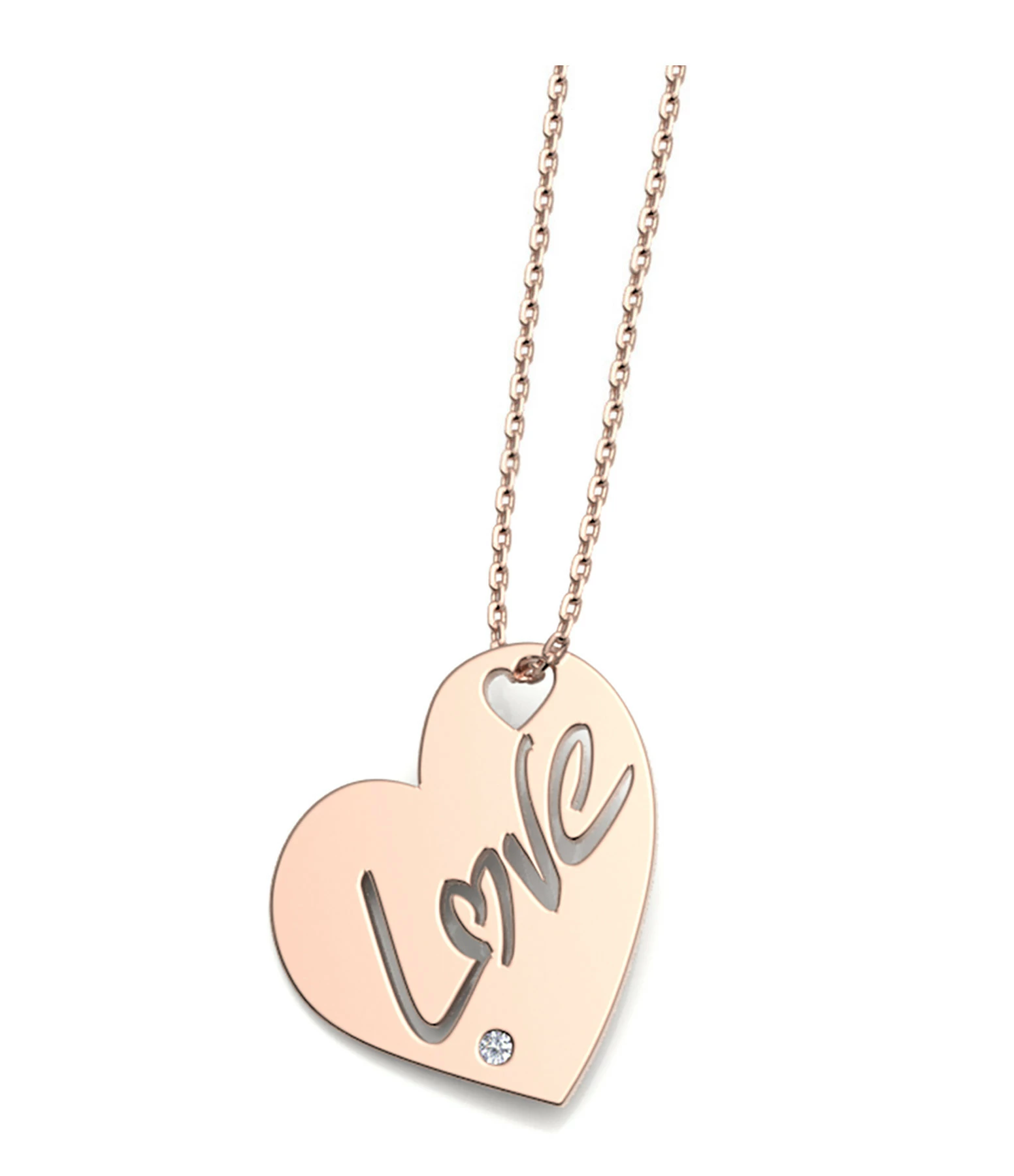 NAVA JOAILLERIE Collier Cœur Love Or Rose 1 NAVA JOAILLERIE Collier Cœur Love Or Rose