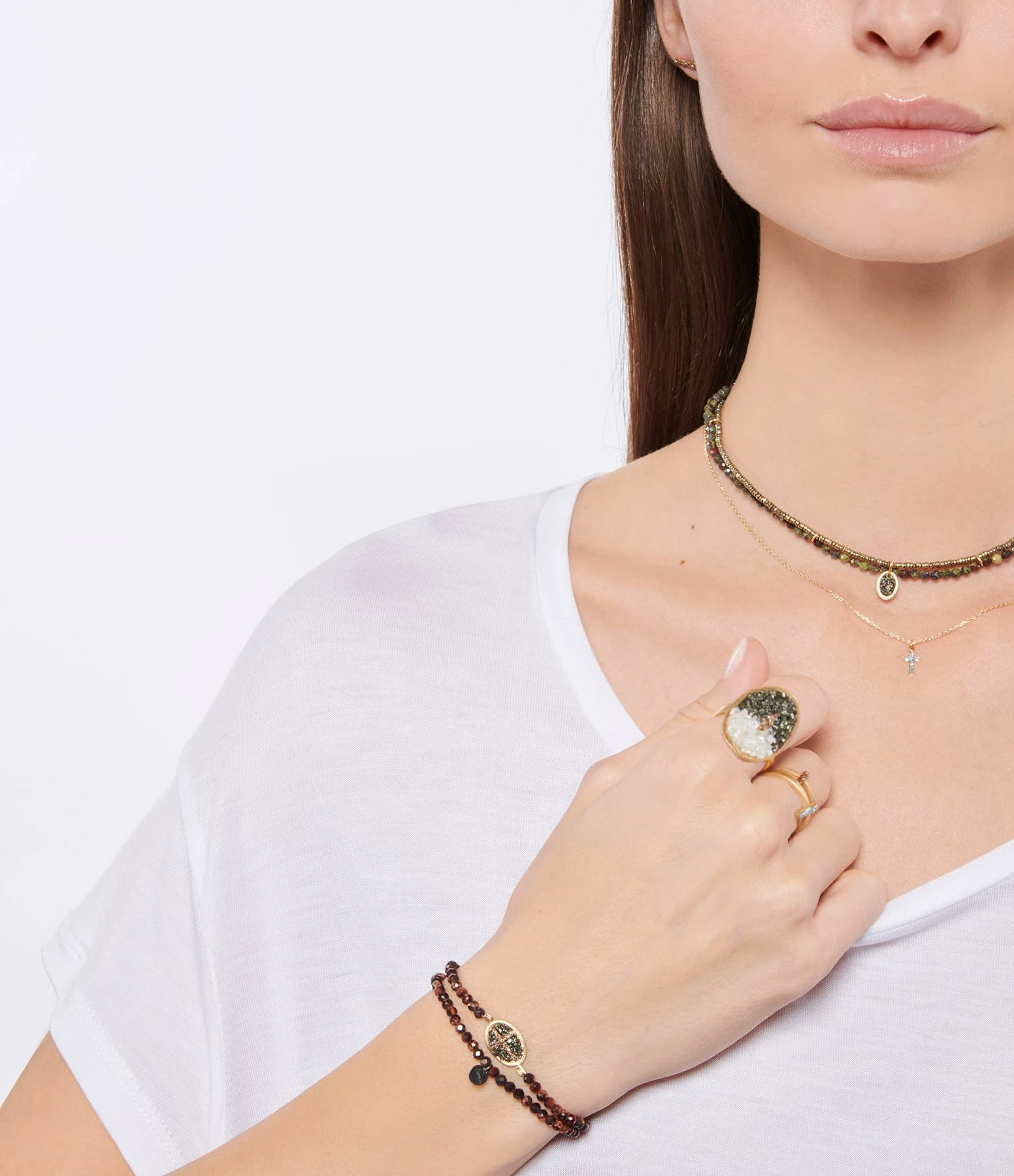 LSONGE Bague Callisté Fil Carré Émail Argenté 2 LSONGE Bague Callisté Fil Carré Émail Argenté – Image 2