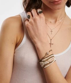 LSONGE Collier Croix XL Argent Blanc 5 LSONGE Collier Croix XL Argent Blanc -COLLIERS Shop lsong look20221207 127