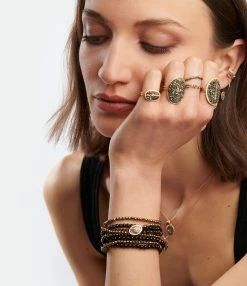 LSONGE Bague Lakota M Pyrite Doré 5 LSONGE Bague Lakota M Pyrite Doré -COLLIERS Shop lsong look20221207 205