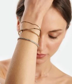 LSONGE Bracelet Double Cordon Sublime 7 Pépites Or 5 LSONGE Bracelet Double Cordon Sublime 7 Pépites Or -COLLIERS Shop lsong look20221207 29