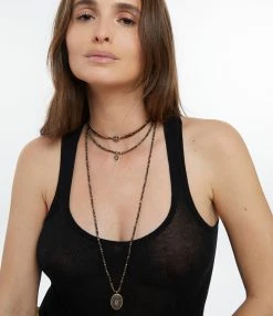 LSONGE Collier Lakota Croix Pyrite Rouge 5 LSONGE Collier Lakota Croix Pyrite Rouge -COLLIERS Shop lsong look20230224 289