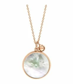 Ginette NY Collier Ever Disc Or Rose Perle