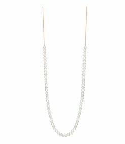 Ginette NY Collier Maria Mini Boulier Or Rose Perle
