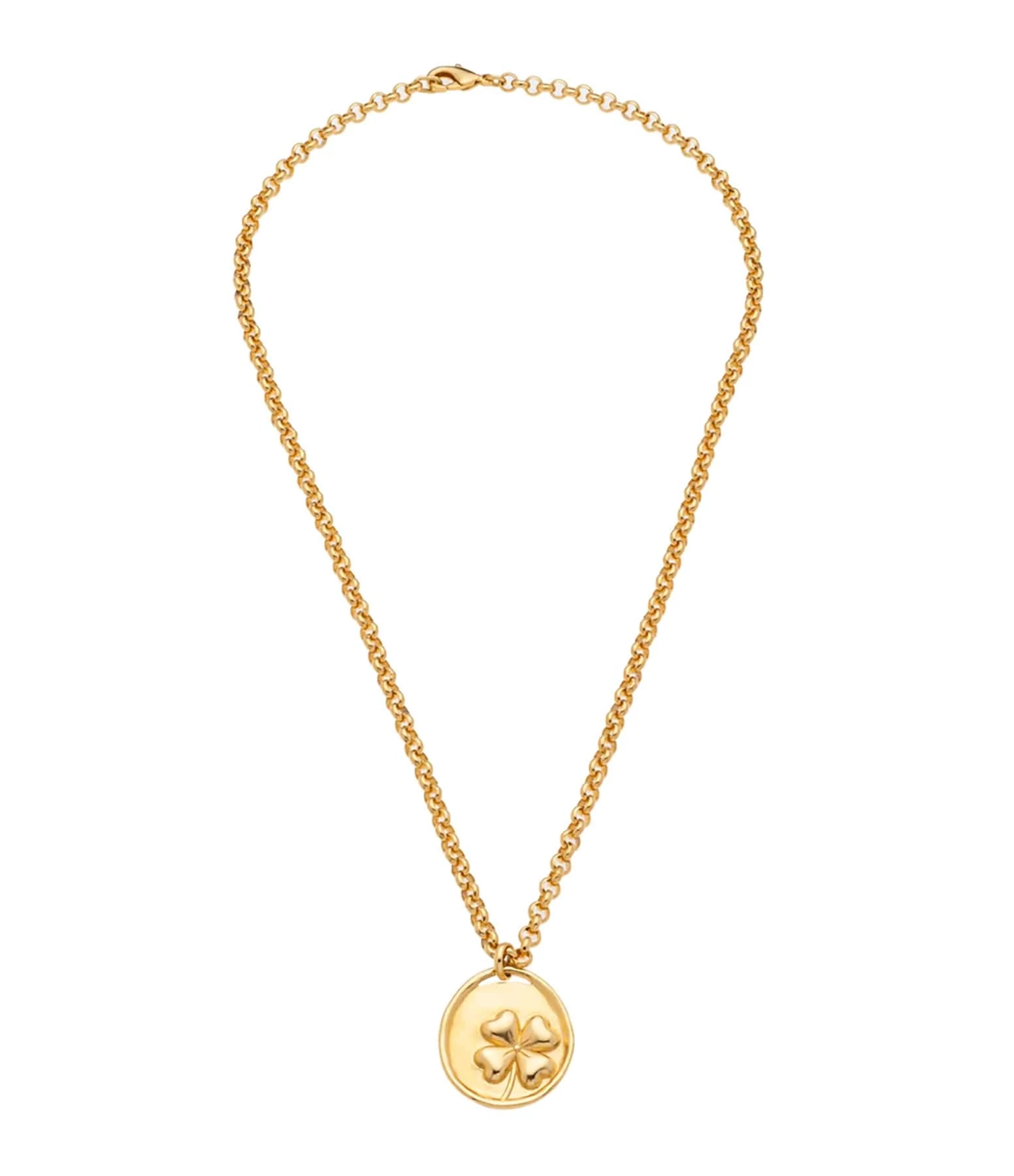 LES FÉLICITÉS Collier Médaille Trèfle 2 LES FÉLICITÉS Collier Médaille Trèfle – Image 2