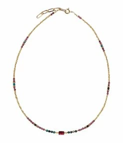 TITYARAVY Collier Meghna Grenat Chrysophase