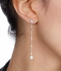 STONE PARIS Boucles D'oreilles Jackie Longues Diamants -COLLIERS Shop mg 0150 5