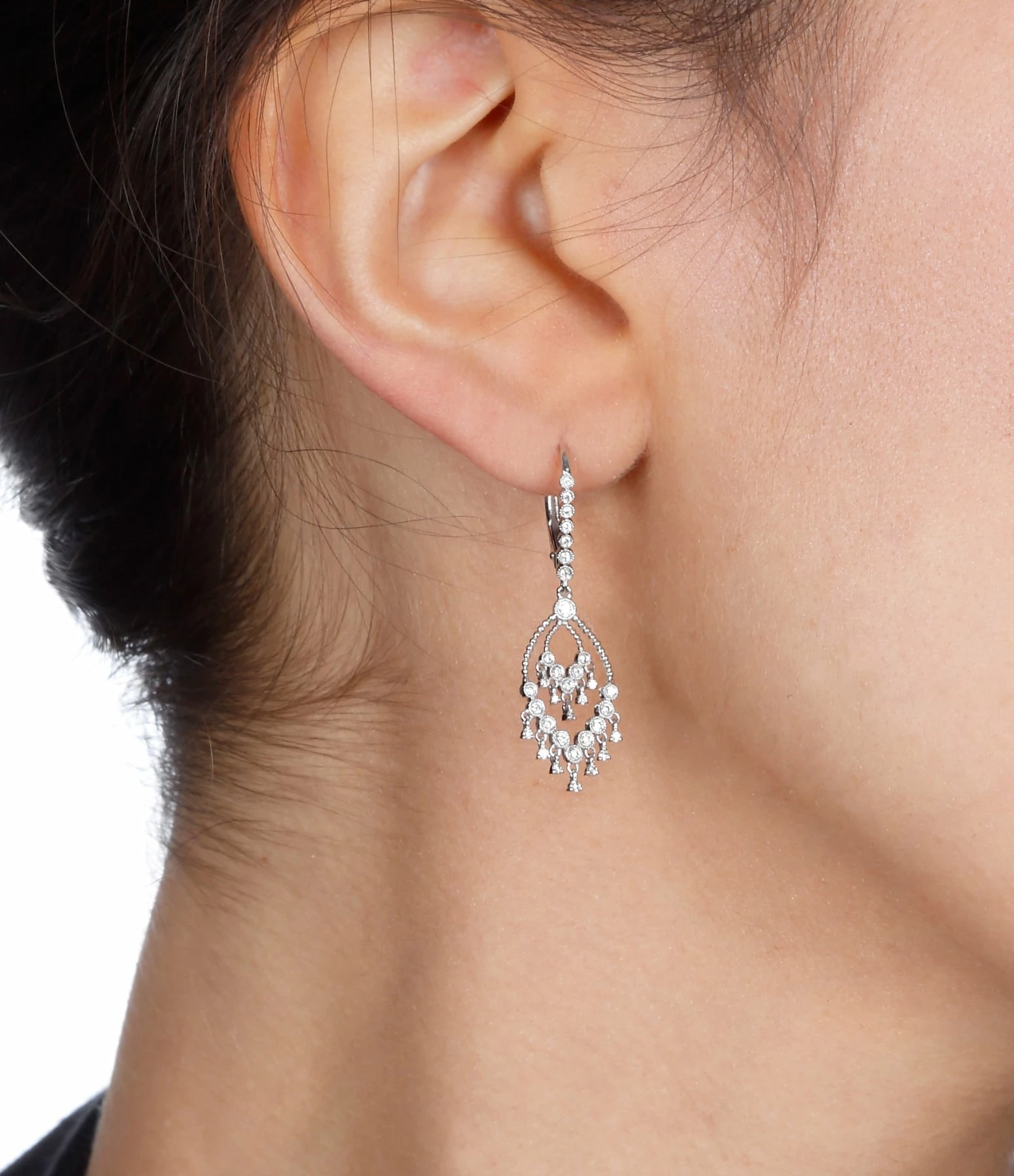 STONE PARIS Boucles D'oreilles Talitha Dormeuses Diamants 5 STONE PARIS Boucles D'oreilles Talitha Dormeuses Diamants – Image 5