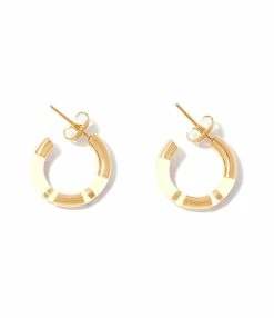 Aurélie Bidermann Créoles PM Positano Ivoire