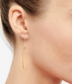 MON PRECIEUX GEM Boucle D'oreille Chaîne PM Labradorite (vendue à L'unité) -COLLIERS Shop mpgem look20201109 60