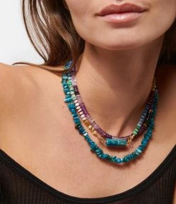 MON PRECIEUX GEM Collier Puka Améthyste Onyx 5 MON PRECIEUX GEM Collier Puka Améthyste Onyx -COLLIERS Shop mpgem look20221026 173