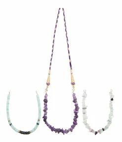 MON PRECIEUX GEM Sautoir Interchangeable Violet Pierres, Exclusivité Lulli