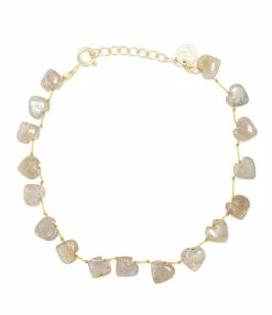 MON PRECIEUX GEM Bracelet Cœur Labradorite