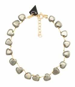 MON PRECIEUX GEM Bracelet Cœur Pyrite