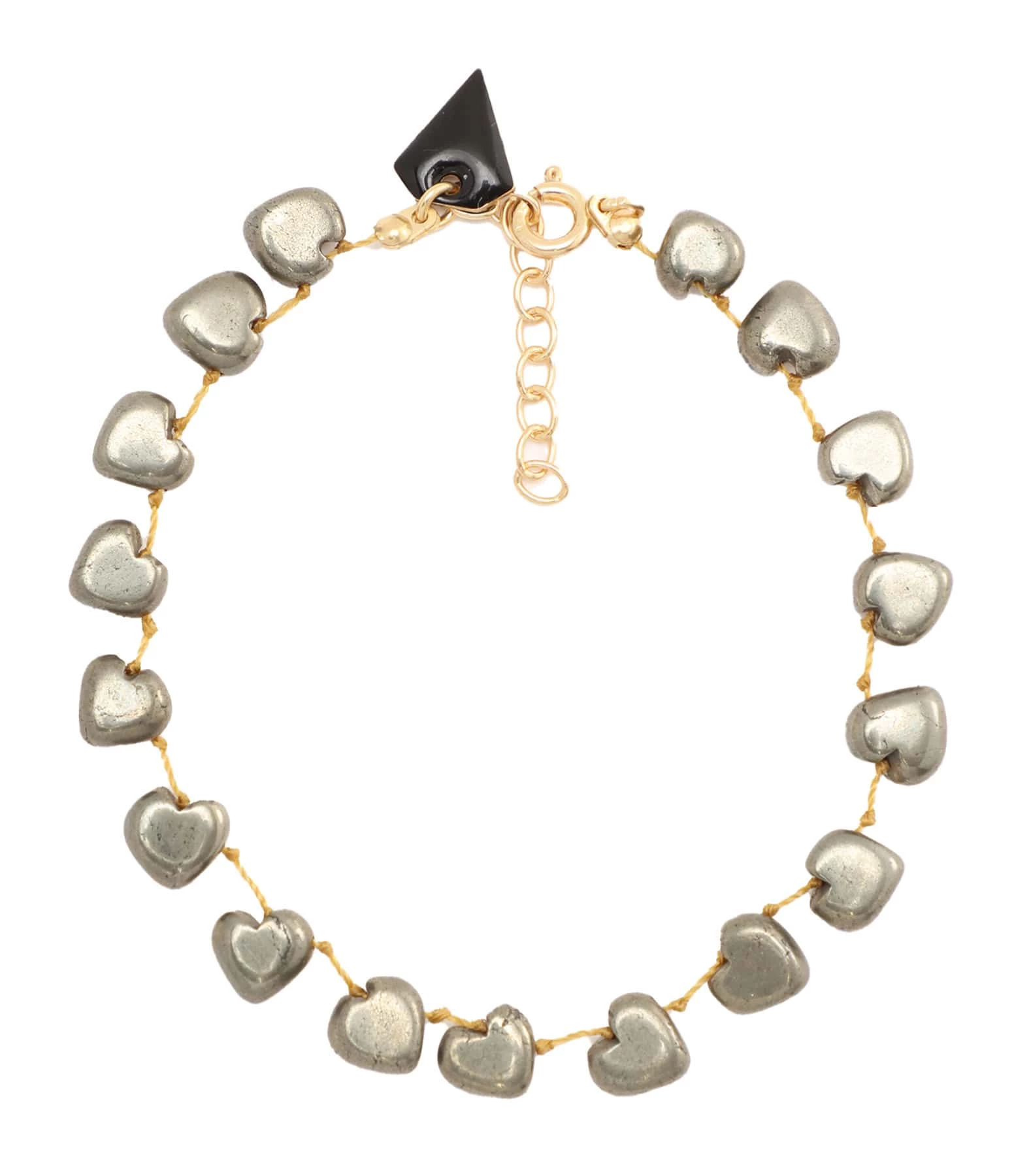 MON PRECIEUX GEM Bracelet Cœur Pyrite 1 MON PRECIEUX GEM Bracelet Cœur Pyrite